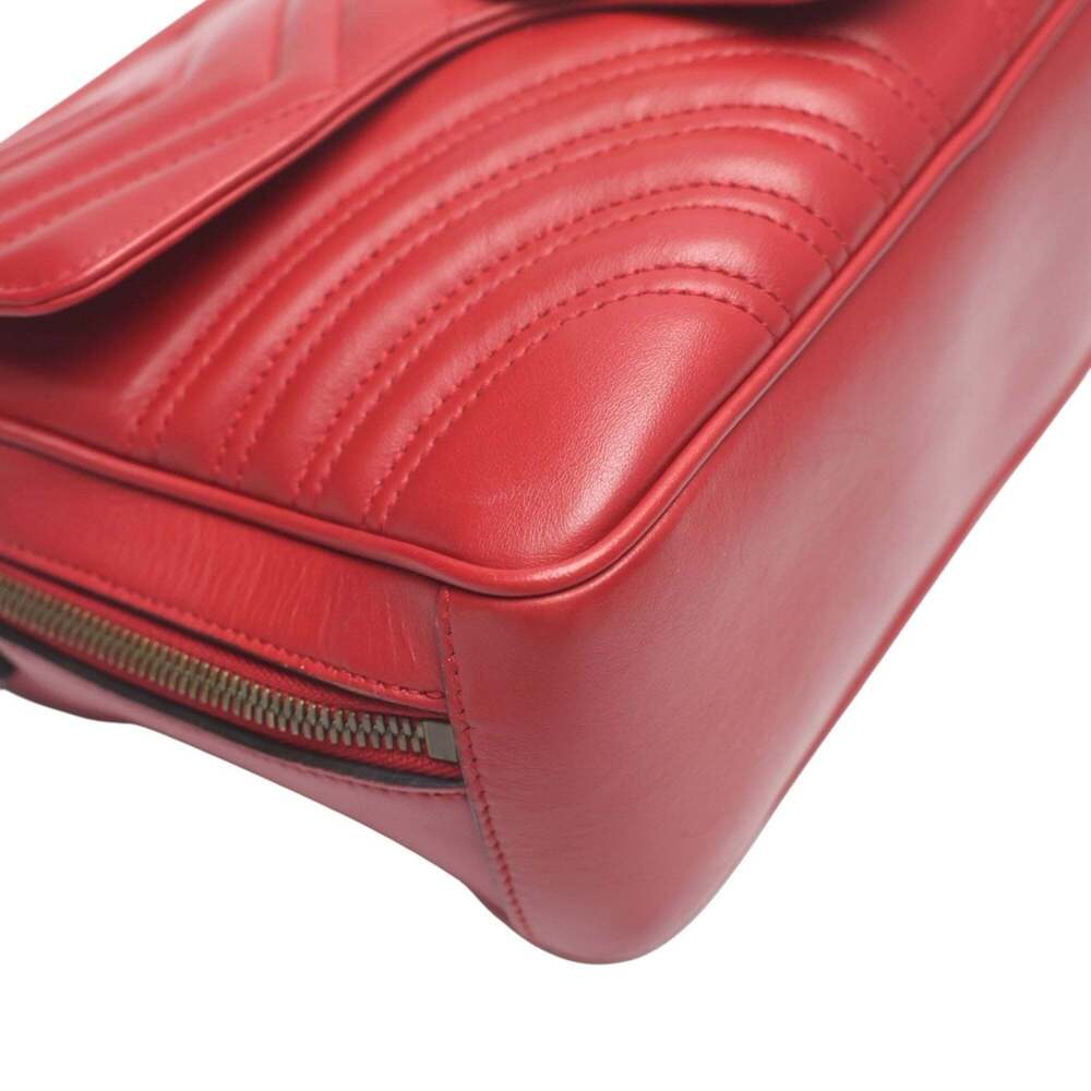 GUCCI Authentic Red GG Marmont Fanny Pack - Picture 7 of 16